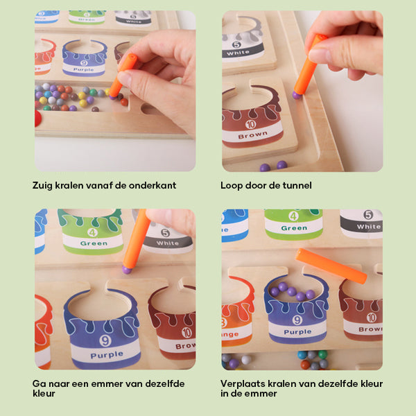 EcoToys | Educational maze adventure with magnets - Magnetic sorting board