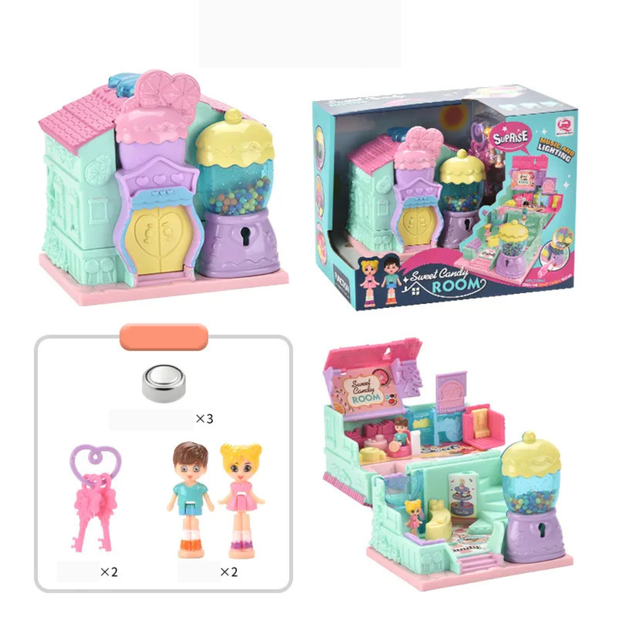 Toystar MiniWonder | Magical Fun - Mini Surprise Dollhouse with Cafe, Room and Studio for Girls - Magisch plezier - Mini S...