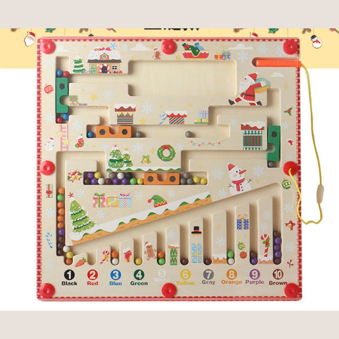 Toystar Magnetix Color-Maze Puzzle | Discover Colors & Numbers - Educational Montessori Toys - Ontdek Kleuren & Cijfers - ...