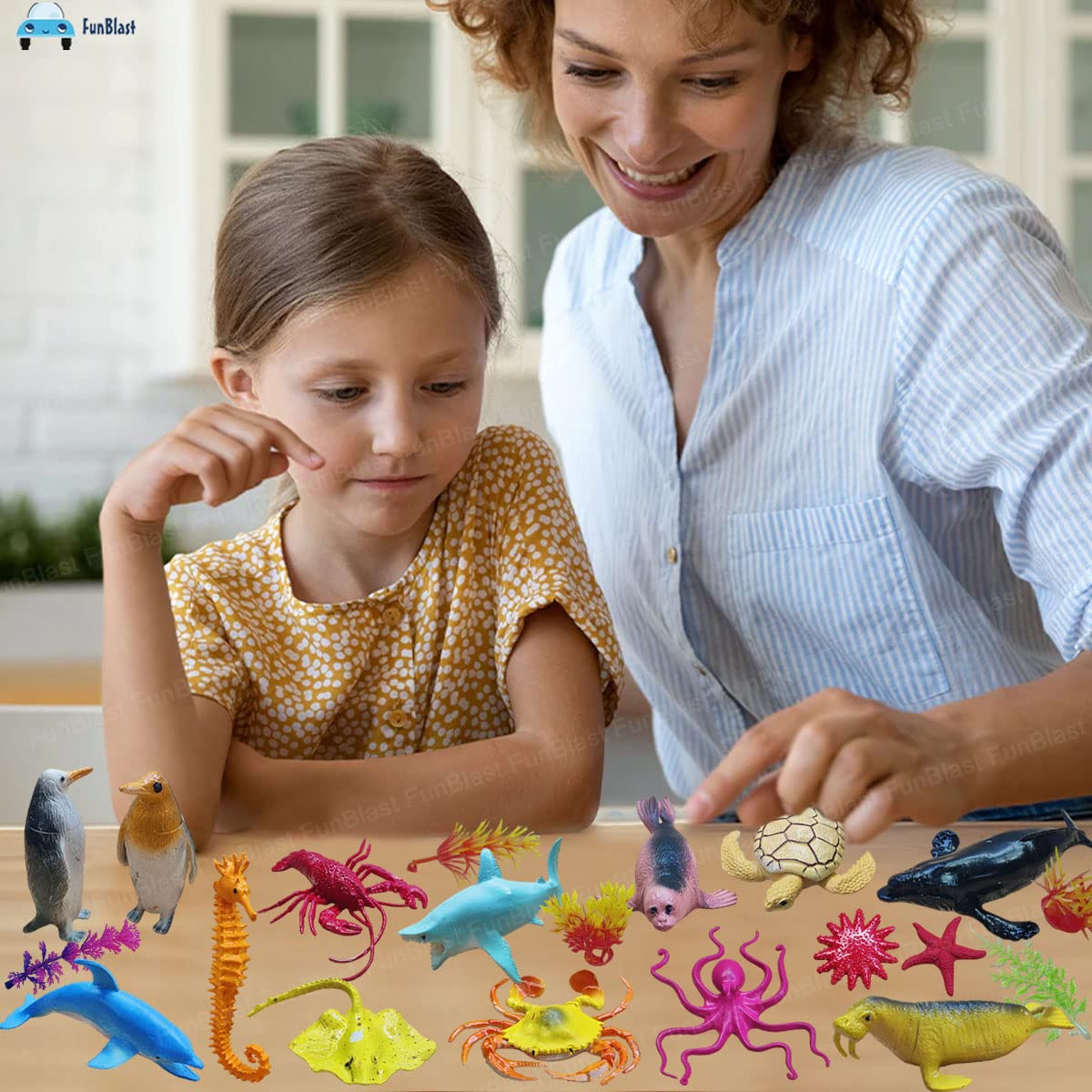 Toystar OceanQuest | Dive into a magical sea - Play set with small sea animals for bath and imaginative play - Duik in een...