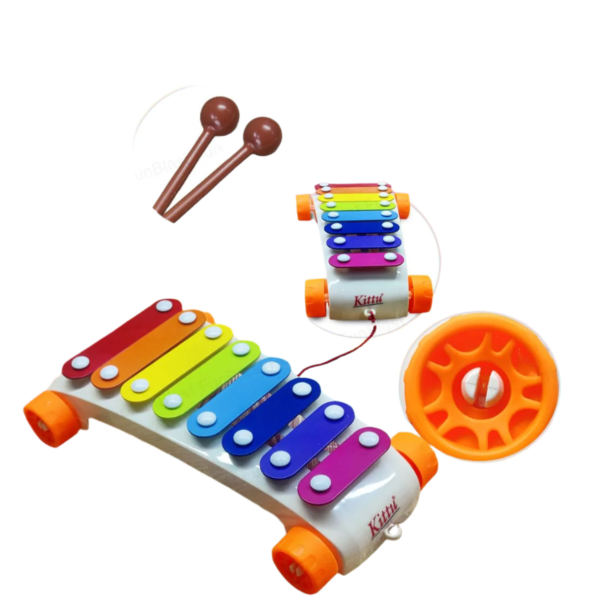 Toystar MelodyWheels | Musical magic in motion - Xylophone pull toy for toddlers - Muzikale magie in beweging - Trekspeelg...