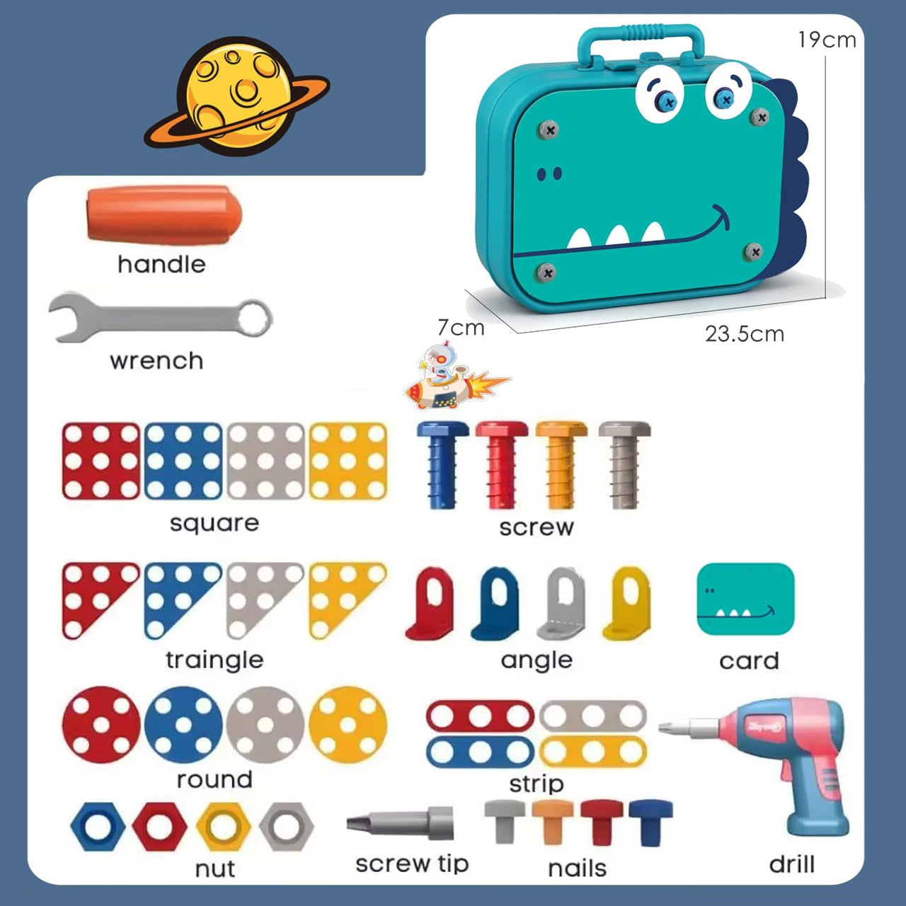 Toystar Build-O-Fun | Unleash Creativity – Educational Playset for Kids - Ontketen de Creativiteit – Educatieve Speelset v...