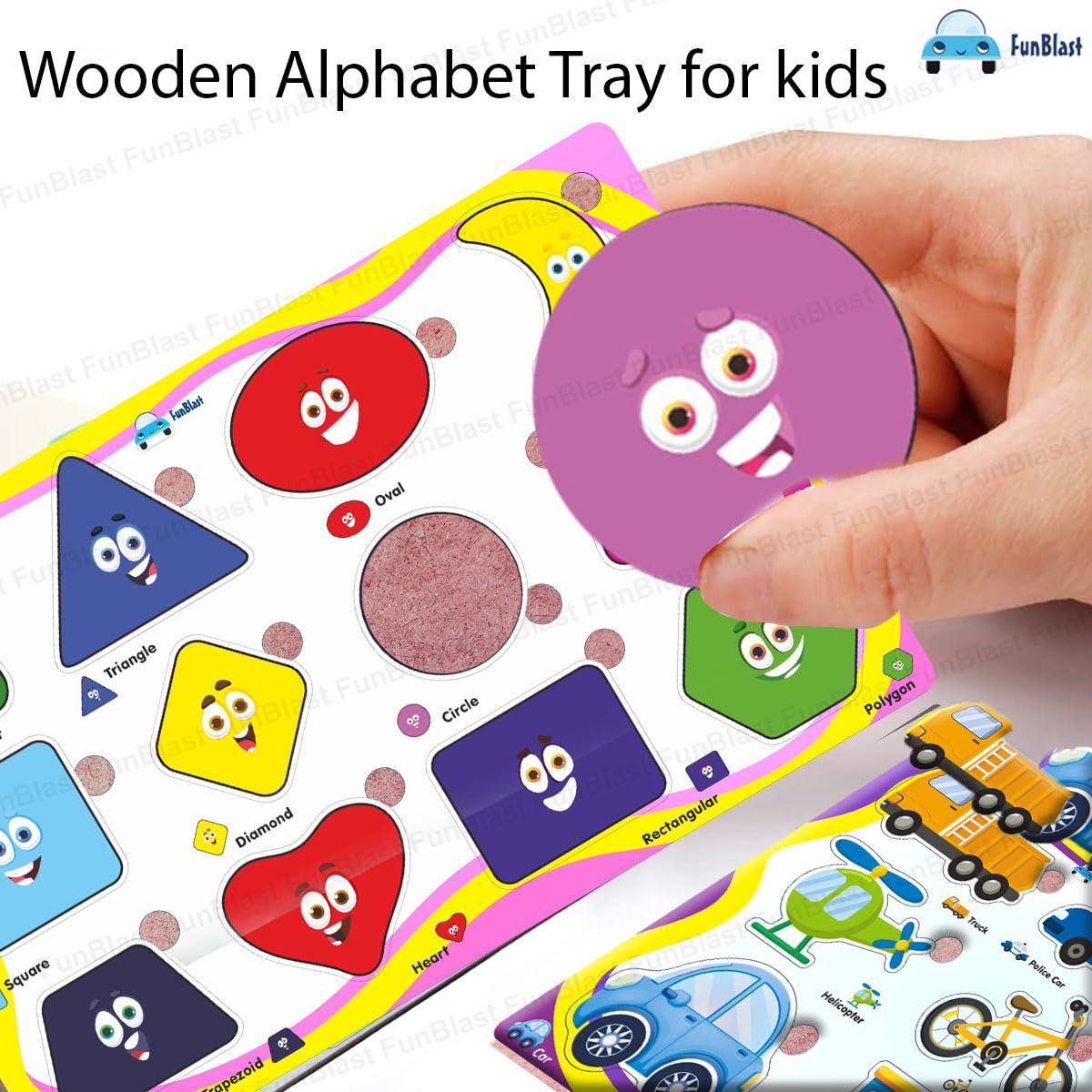Toystar EduPlay | Learning with fun - Wooden puzzle set for toddlers and preschoolers - Leren met plezier - Houten puzzels...