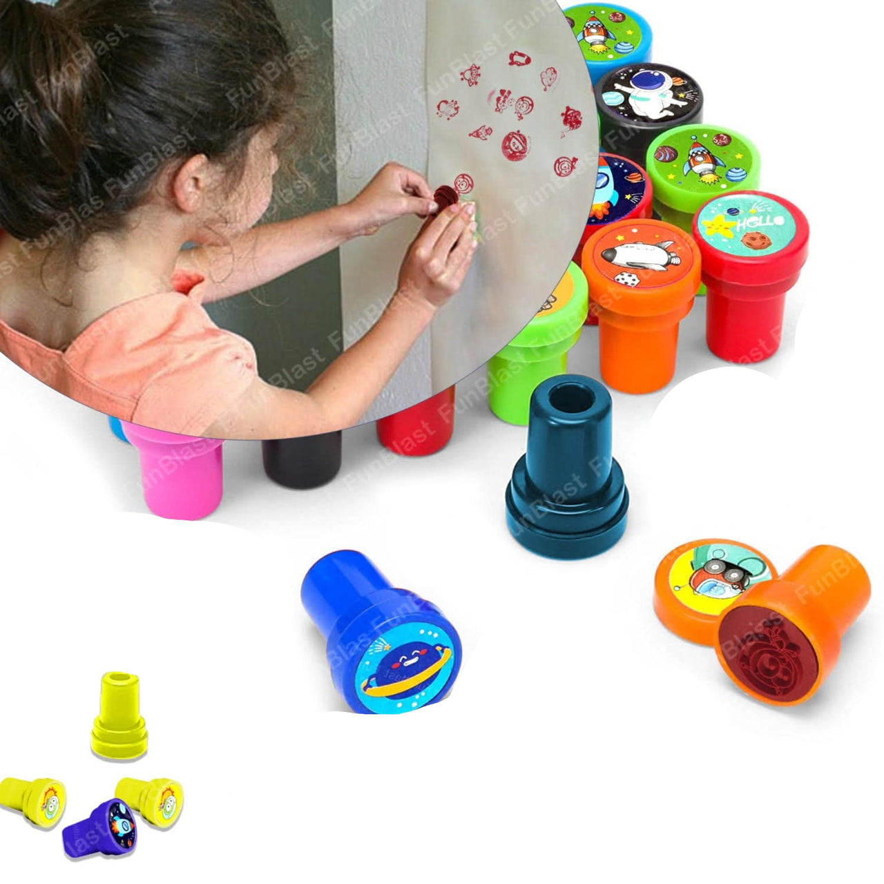 Toystar StampiFun | Creative Stamping - Self-inking cartoon stamps for kids, craft fun & party favorite - Creatief stempel...