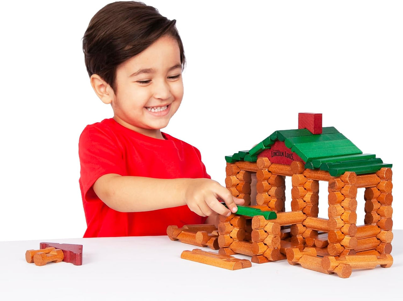 Toystar Lincoln Logs | Build & Create - Classic wooden construction set - Bestseller - Bouw & creëer - Klassieke houten co...
