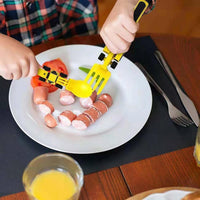 Thumbnail for Toystar Build & Bite | Eating fun for little builders - Playful children's cutlery set - Bestseller - Eetplezier voor klei...