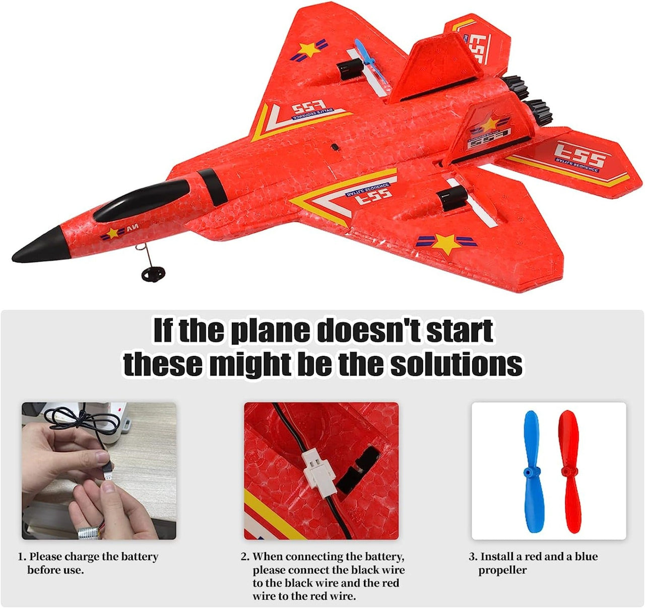 Toystar Eyftear SU-35 | RC Airplane for Beginners - Bestseller - RC Vliegtuig (3)