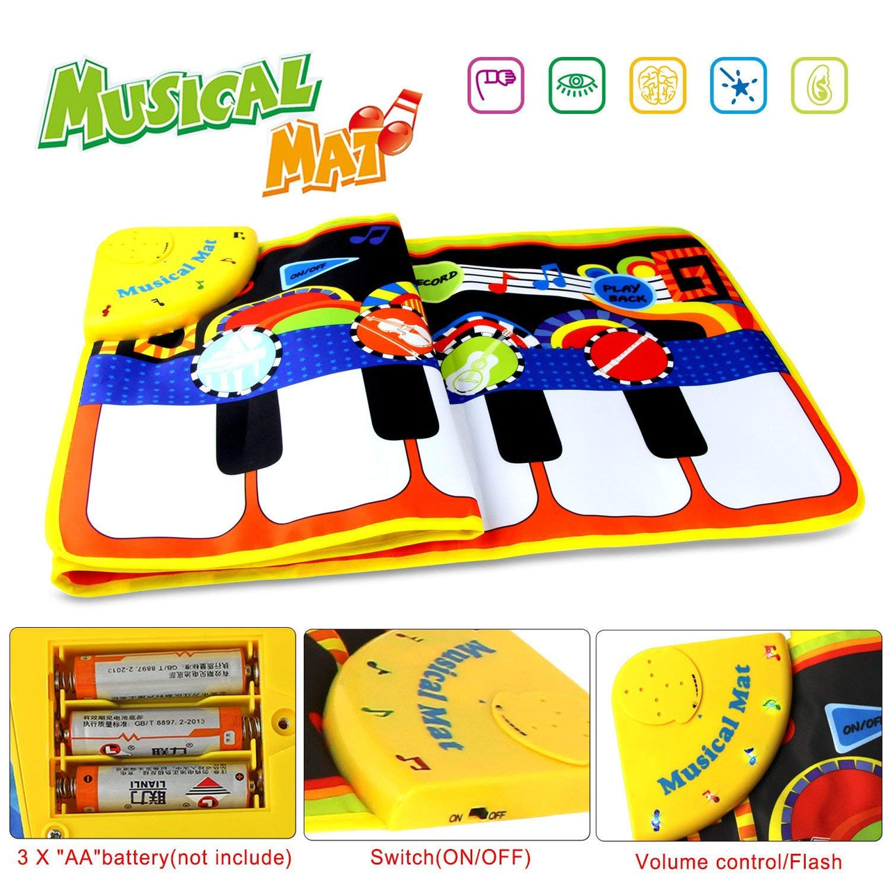 Toystar MelodiStep | Discover through play - Musical play mat for babies and toddlers - Spelend ontdekken - Muzikale speel...