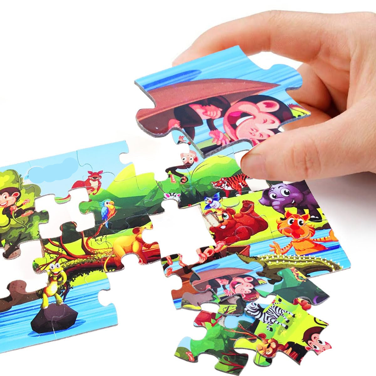 Toystar PuzzleSafari | Adventure learning fun - Animal kingdom panorama puzzle for kids - Avontuurlijk leerplezier - Diere...