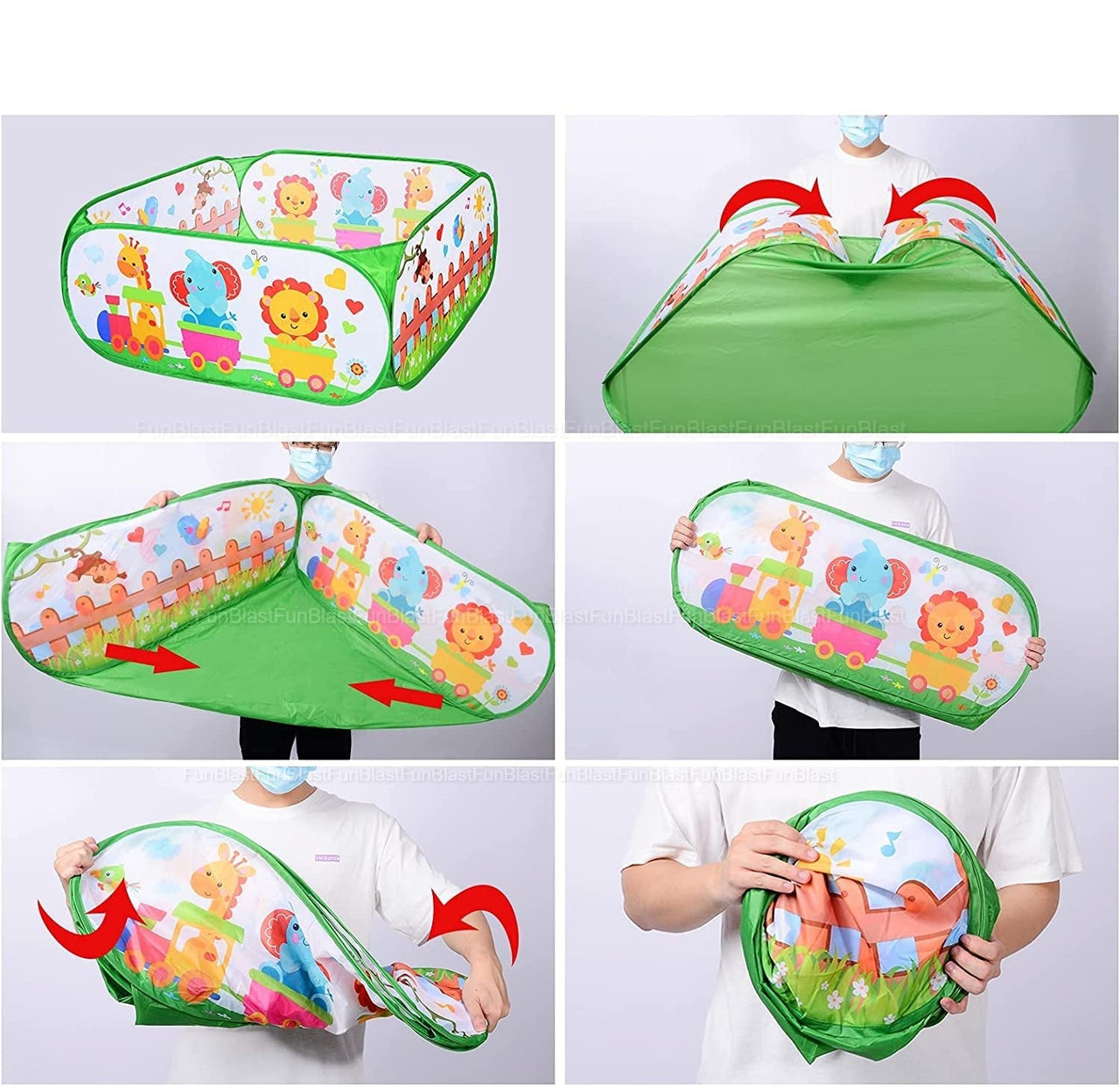 Toystar PlayHaven | Endless fun - Foldable ball pit tent for children - ballenbad (4)