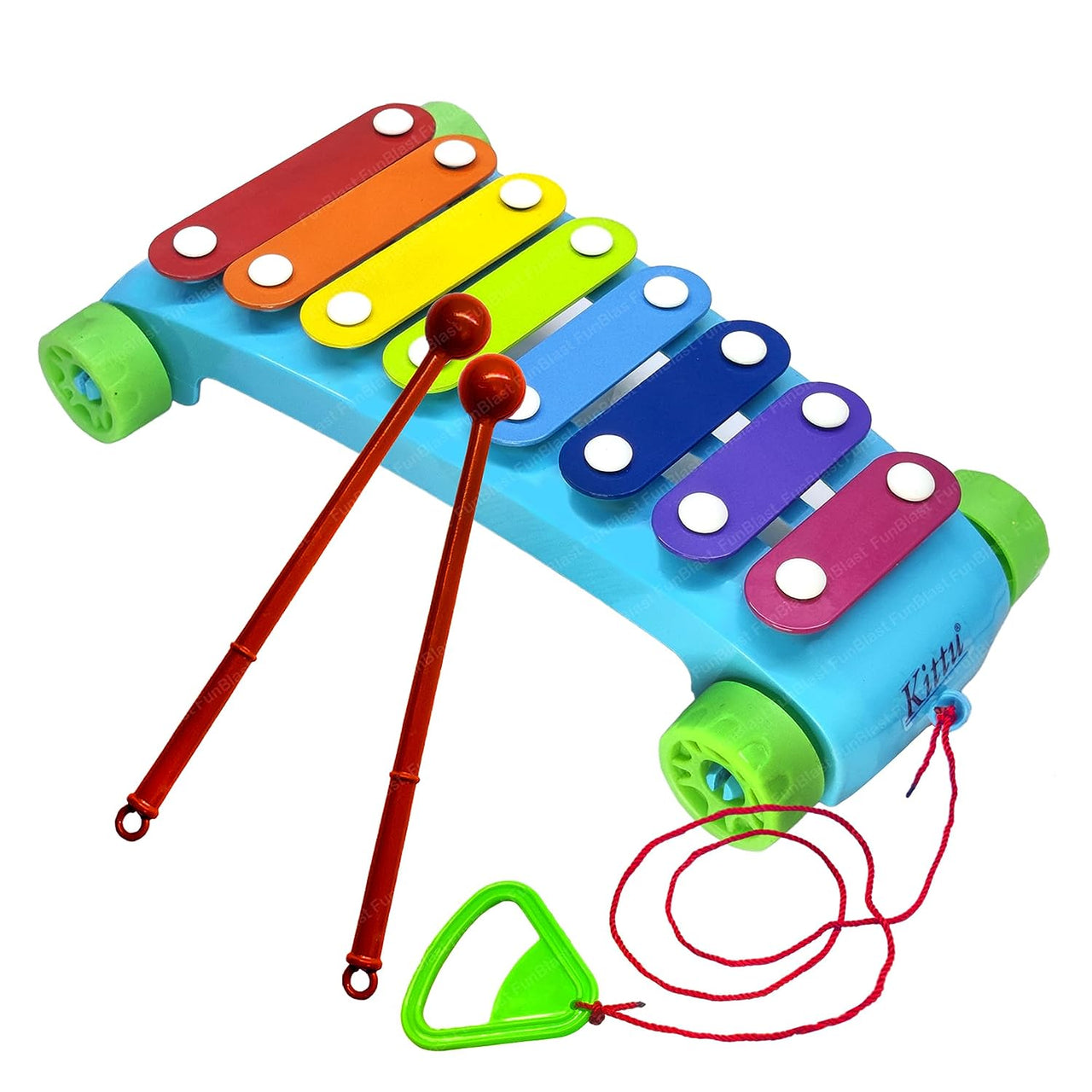 Toystar MelodyWheels | Musical magic in motion - Xylophone pull toy for toddlers - Muzikale magie in beweging - Trekspeelg...