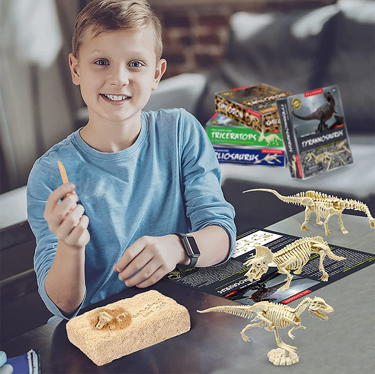 Toystar DinoDiggers | Experience an exciting archaeological adventure! - Dig and discover dinosaur fossils with this educa...