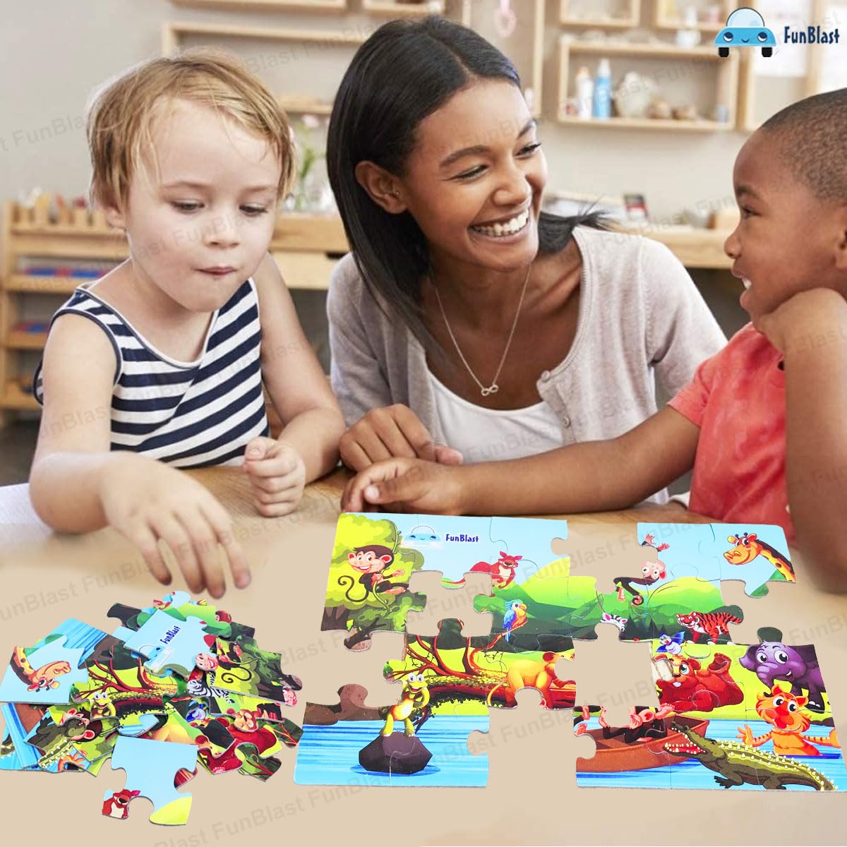 Toystar PuzzleSafari | Adventure learning fun - Animal kingdom panorama puzzle for kids - Avontuurlijk leerplezier - Diere...
