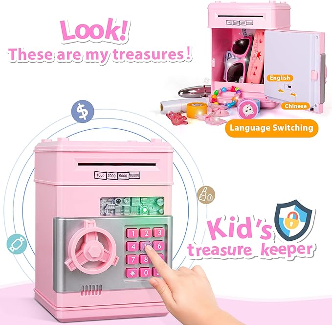 Toystar MoneyMinder | Learn to save in a playful way - Electronic piggy bank for children - Leer spelenderwijs sparen - El...