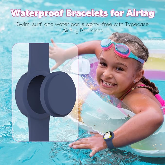Toystar AquaTrack Airtag Arbmbad | Safe Children's Bracelet with Airtag - Cute & Waterproof - Kinderarmband met airtag (2)
