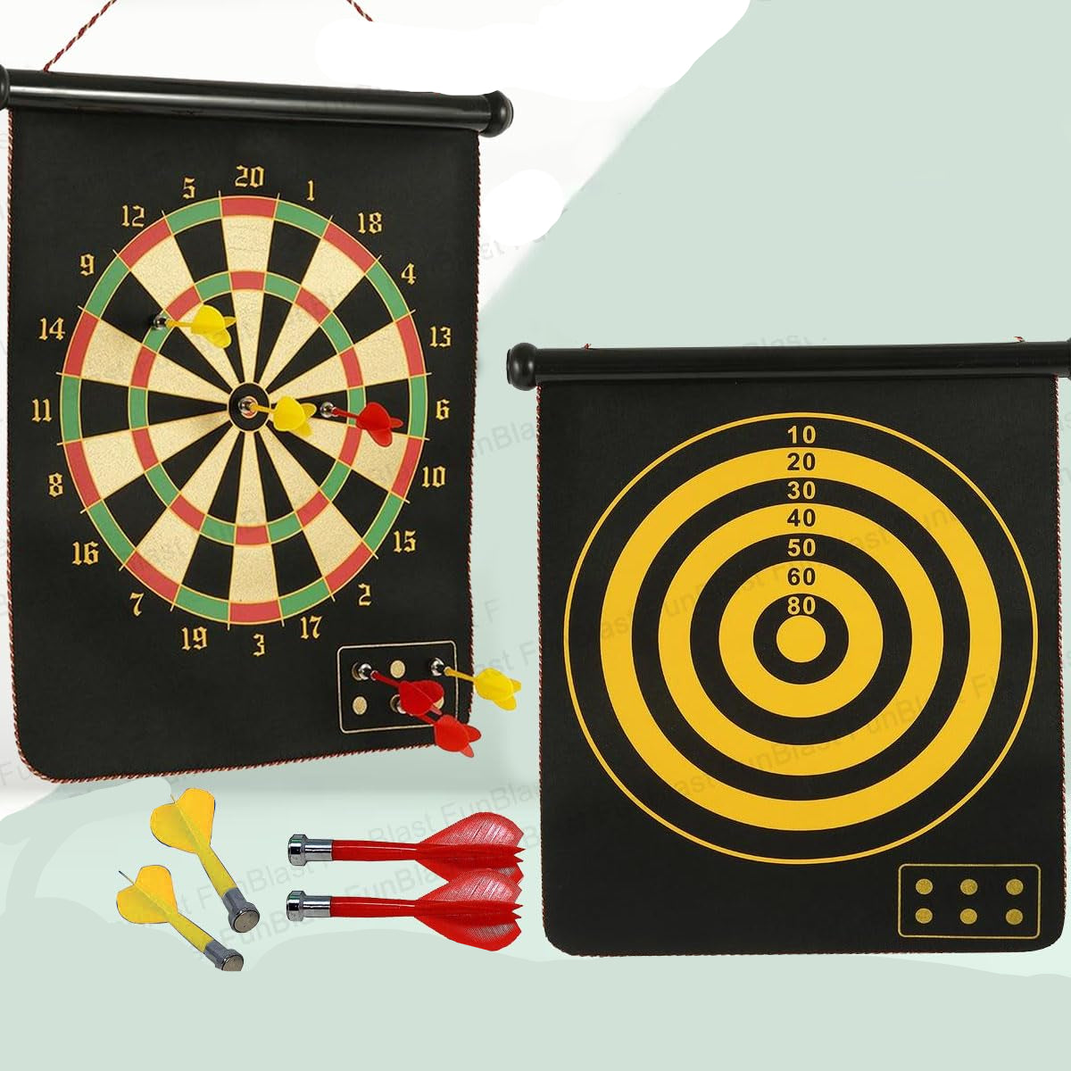 Magnetix MagnoDart | Veilig speelplezier - Magnetisch dartbord voor kinderen, dubbelzijdig & inklapbaar