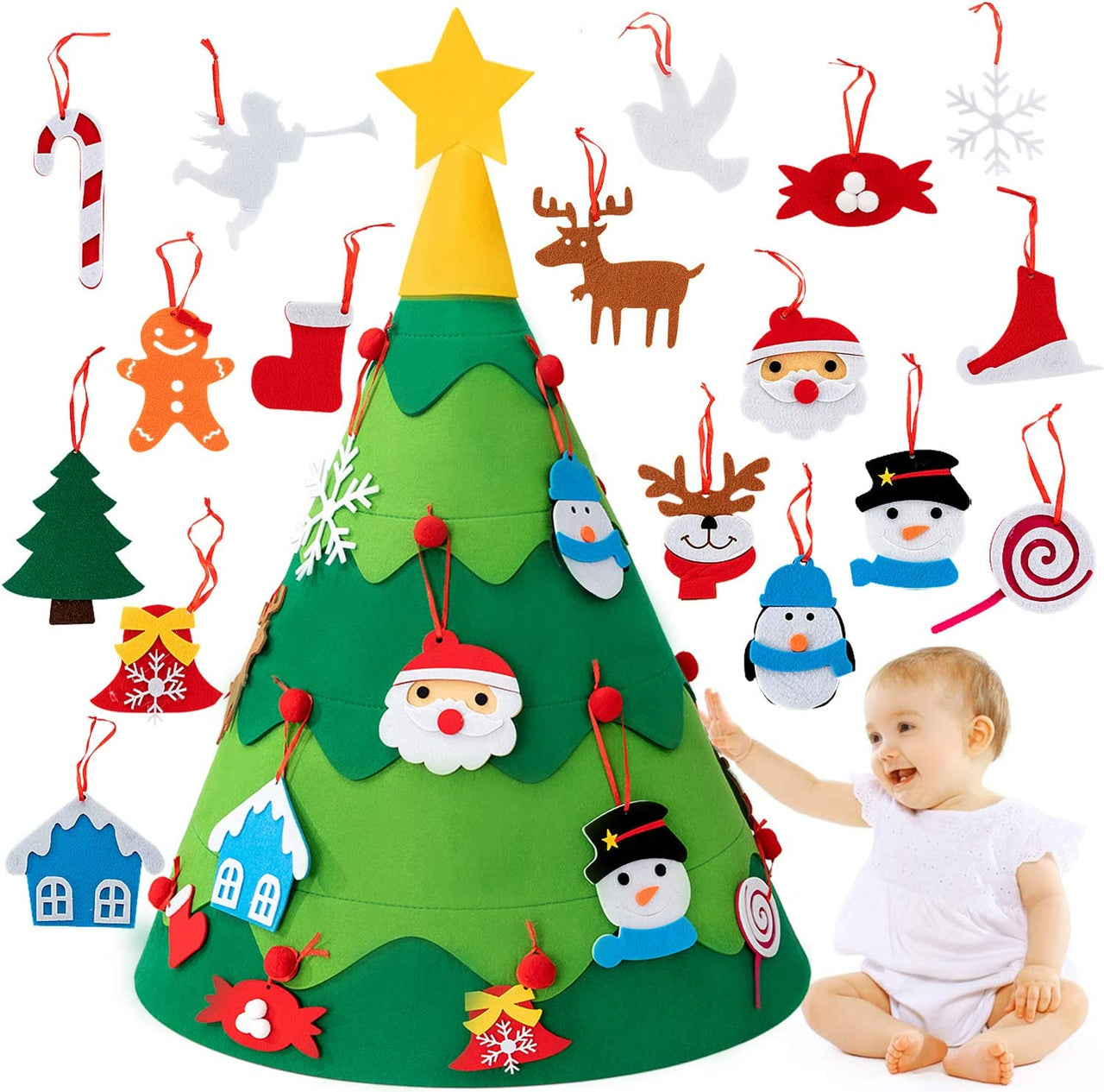 Toystar Montessori 3D Christmas Tree | Get to know Christmas in a creative and educational way - Creatief en leerzaam kenn...