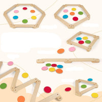 Thumbnail for Ecotoys Step & Balance | Avontuurlijk speelplezier - Montessori evenwichtsbalken en stapstenen voor binnen en buiten!