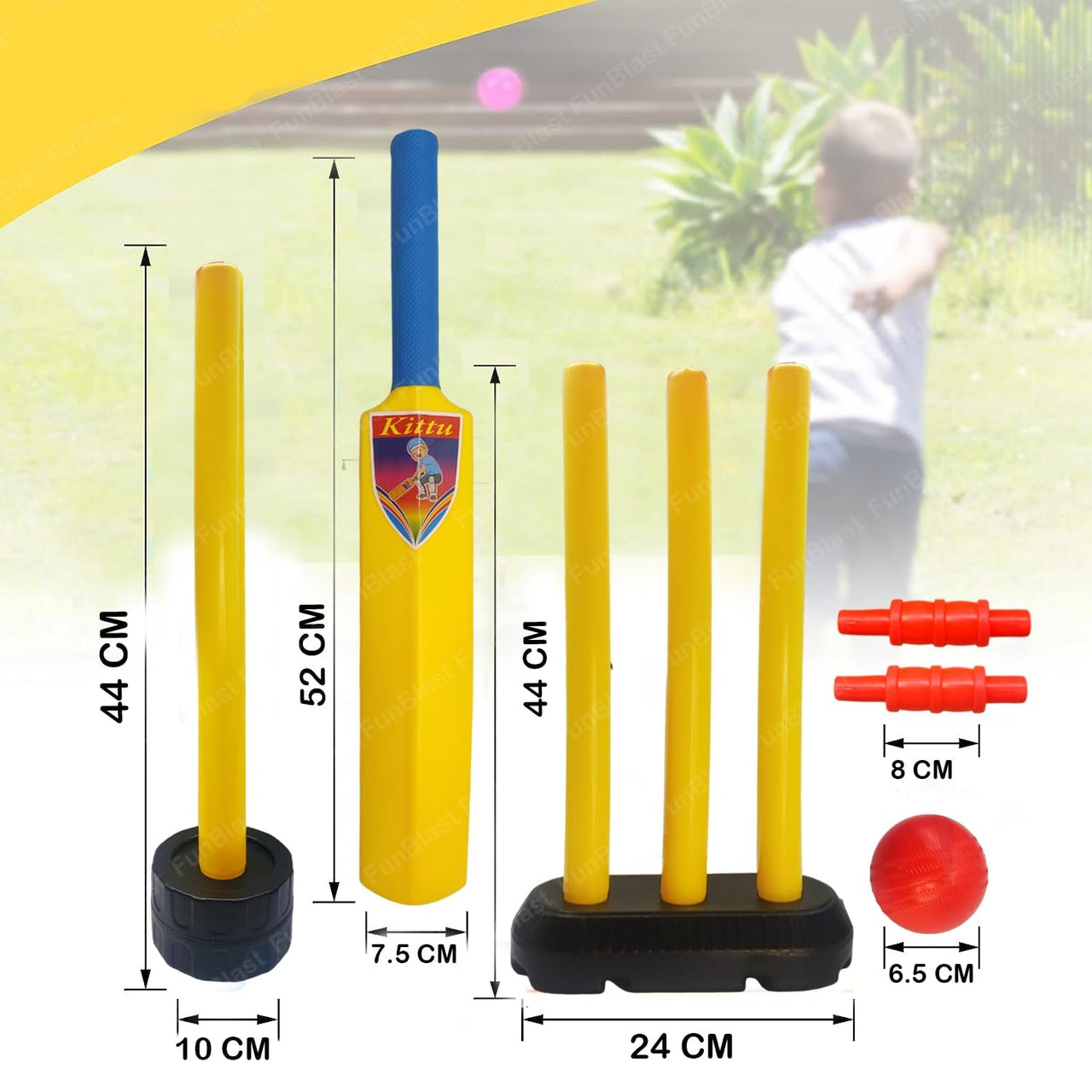 Toystar BatBoy | Hit a home run - Complete plastic cricket set for children - Sla een homerun - Complete kunststof cricket...