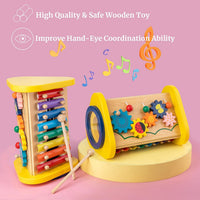 Thumbnail for Toystar EcoToys Melody Triangle | Musical discovery for children - Xylophon and Drum in one - Muzikale ontdekking voor kin...