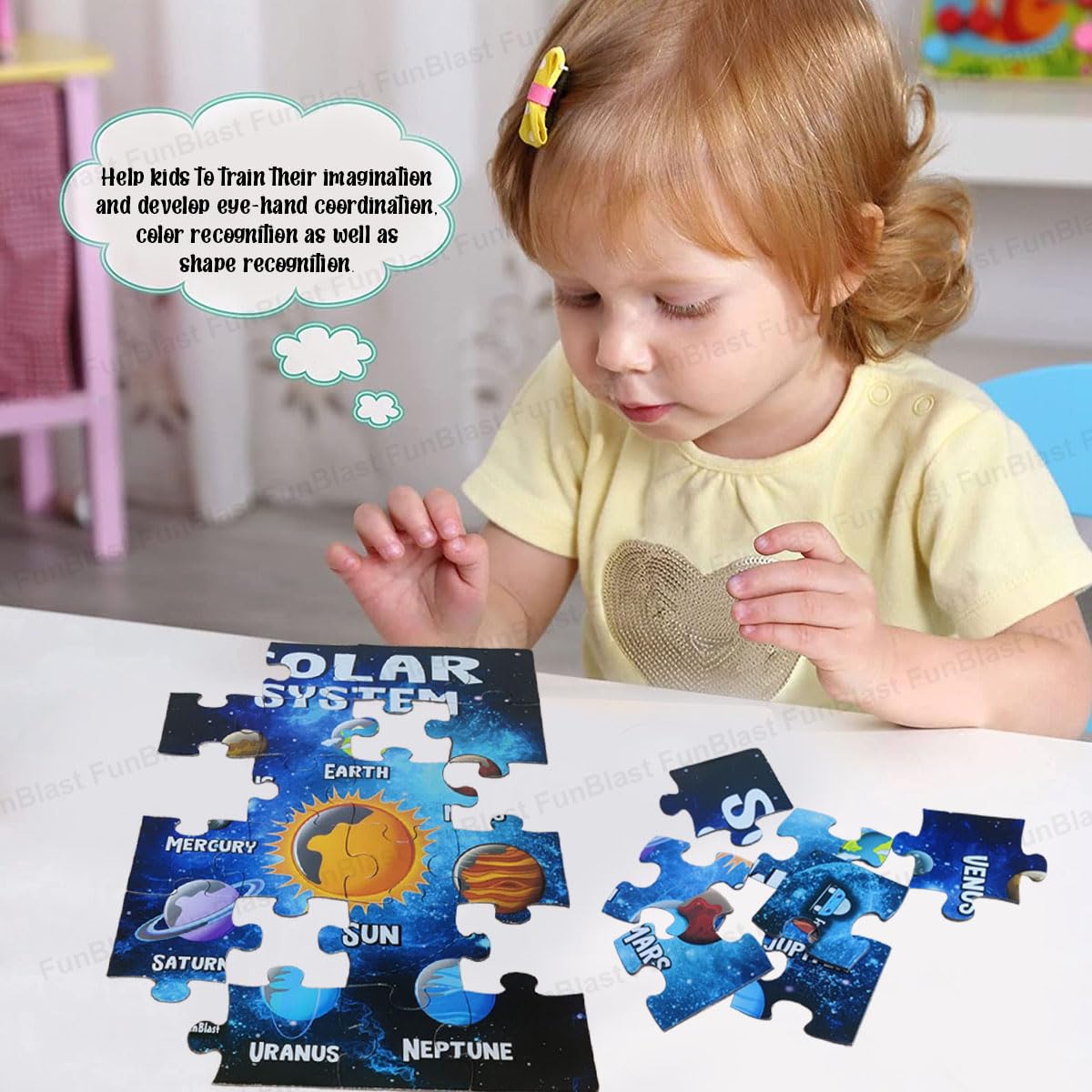 Toystar GalaxyQuest | Discover the universe - Wooden solar system puzzle for children - Ontdek het universum - Houten zonn...