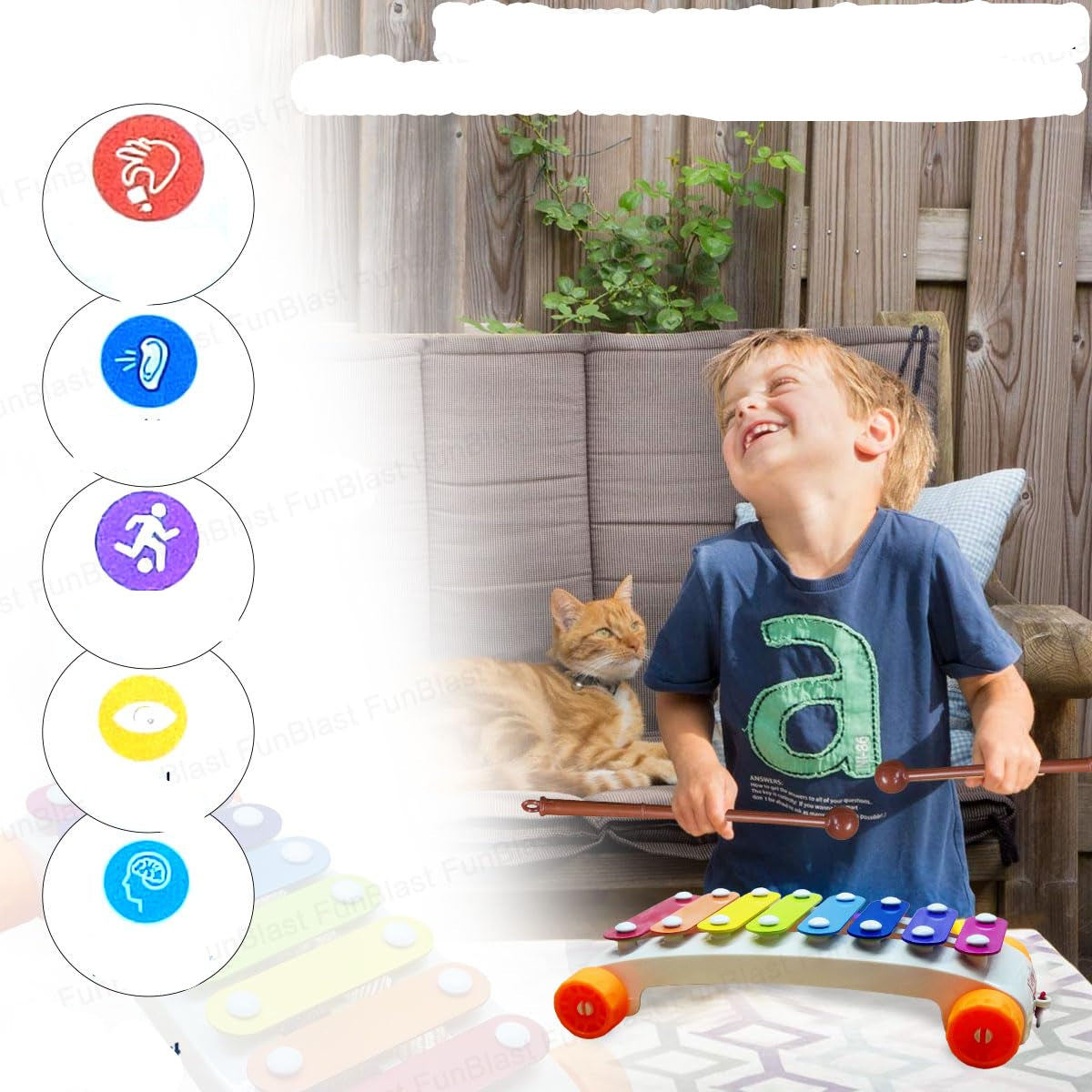 Toystar MelodyWheels | Musical magic in motion - Xylophone pull toy for toddlers - Muzikale magie in beweging - Trekspeelg...