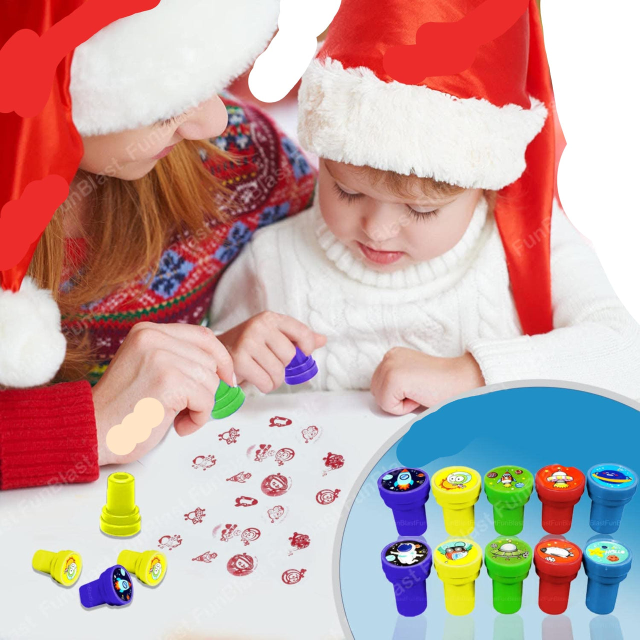 Toystar StampiFun | Creative Stamping - Self-inking cartoon stamps for kids, craft fun & party favorite - Creatief stempel...