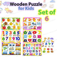 Thumbnail for Toystar EduPlay | Learning with fun - Wooden puzzle set for toddlers and preschoolers - Leren met plezier - Houten puzzels...