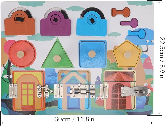 Toystar EcoToys CleverLock™ | Develop fine motor skills in a playful way - Educational Montessori Board - Ontwikkel spelen...