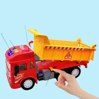 Thumbnail for KrachtTruck | Robuust speelplezier - Frictie-aangedreven kiepwagen met licht en geluid voor kinderen