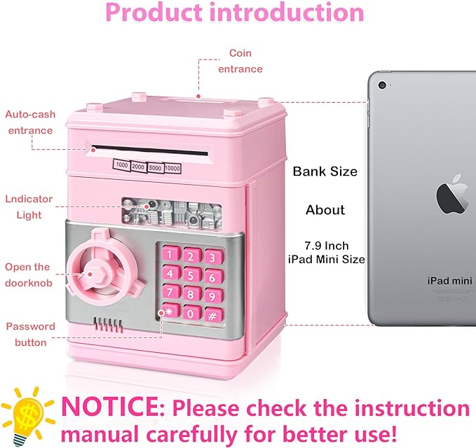 Toystar MoneyMinder | Learn to save in a playful way - Electronic piggy bank for children - Leer spelenderwijs sparen - El...