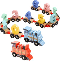 Thumbnail for Toystar EcoToys Puzzle Train | Colorful fun - Educational wooden train with letters and numbers - Kleurige plezier - Educa...