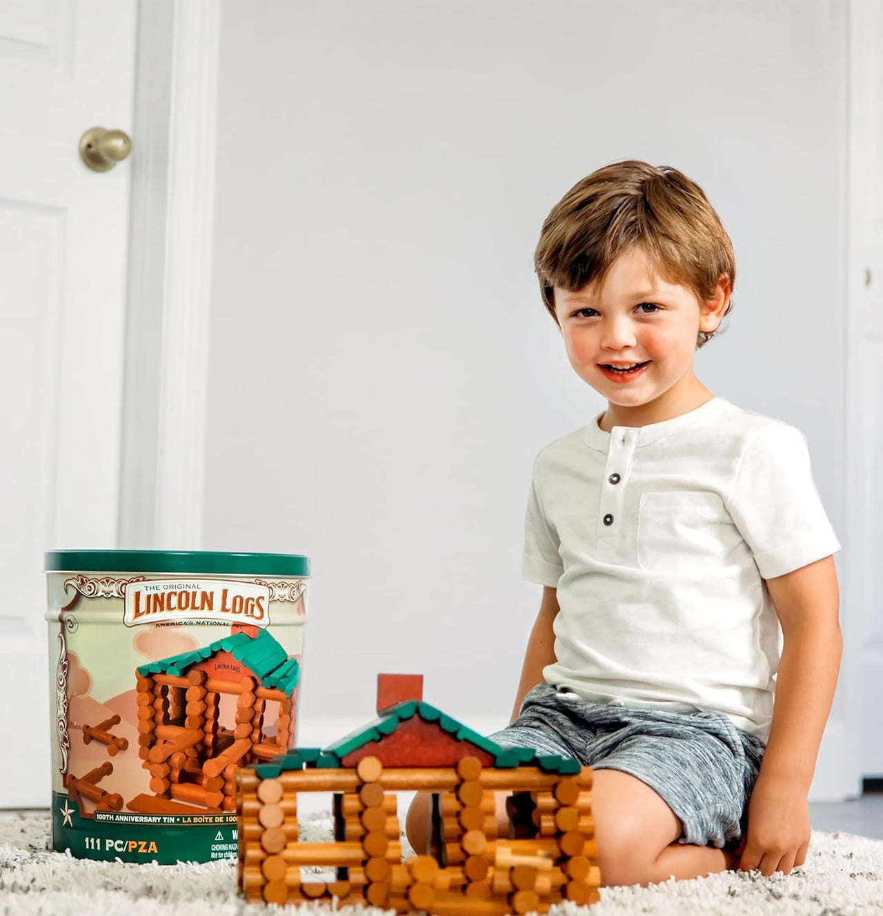 Toystar Lincoln Logs | Build & Create - Classic wooden construction set - Bestseller - Bouw & creëer - Klassieke houten co...