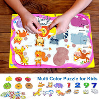 Thumbnail for Toystar EduPlay | Learning with fun - Wooden puzzle set for toddlers and preschoolers - Leren met plezier - Houten puzzels...