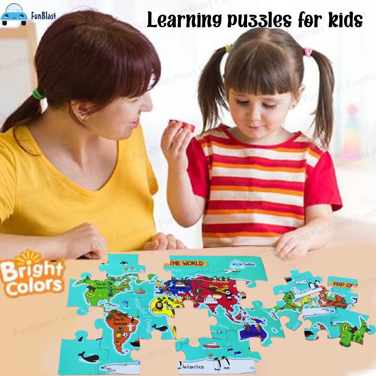 Toystar GeoQuest | Discover the world through play - Educational world map puzzle for children - Bestseller - Ontdek de we...