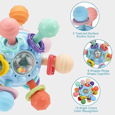 Toystar CuddleChew | Safe Toys for Teething Babies - Comfort and Relief - Veilig Speelgoed Voor Tandjes Krijgende Baby's -...