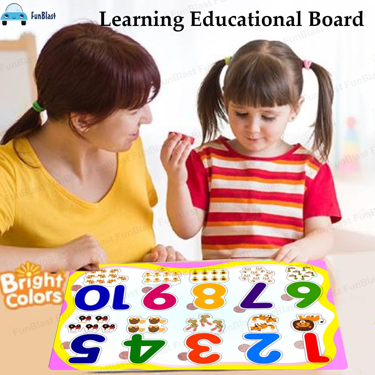 Toystar EduPlay | Learning with fun - Wooden puzzle set for toddlers and preschoolers - Leren met plezier - Houten puzzels...