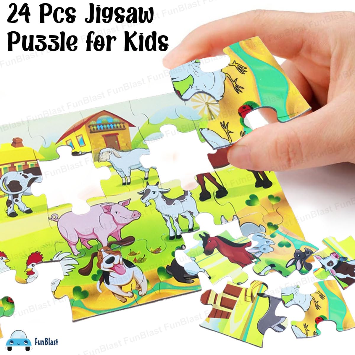 Toystar PuzzleZoo | Educational fun - Wooden animal puzzle for children - Leerzaam speelplezier - Houten dierenpuzzel voor...