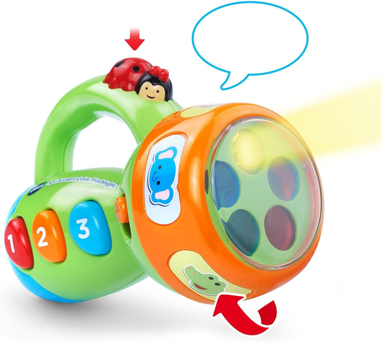 Toystar Spin & Learn | Educational flashlight - with colors and sounds - Educatieve zaklamp - met kleuren en geluid (3)