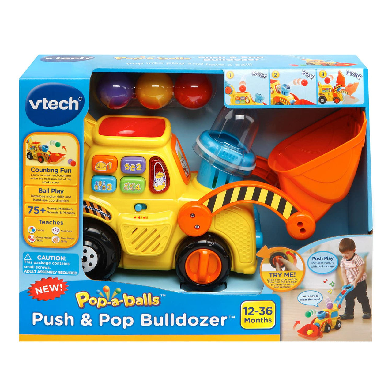 Toystar Pop & Drop | Construction fun - Interactive excavator with ball action - Bouwplezier - Interactieve graafmachine m...