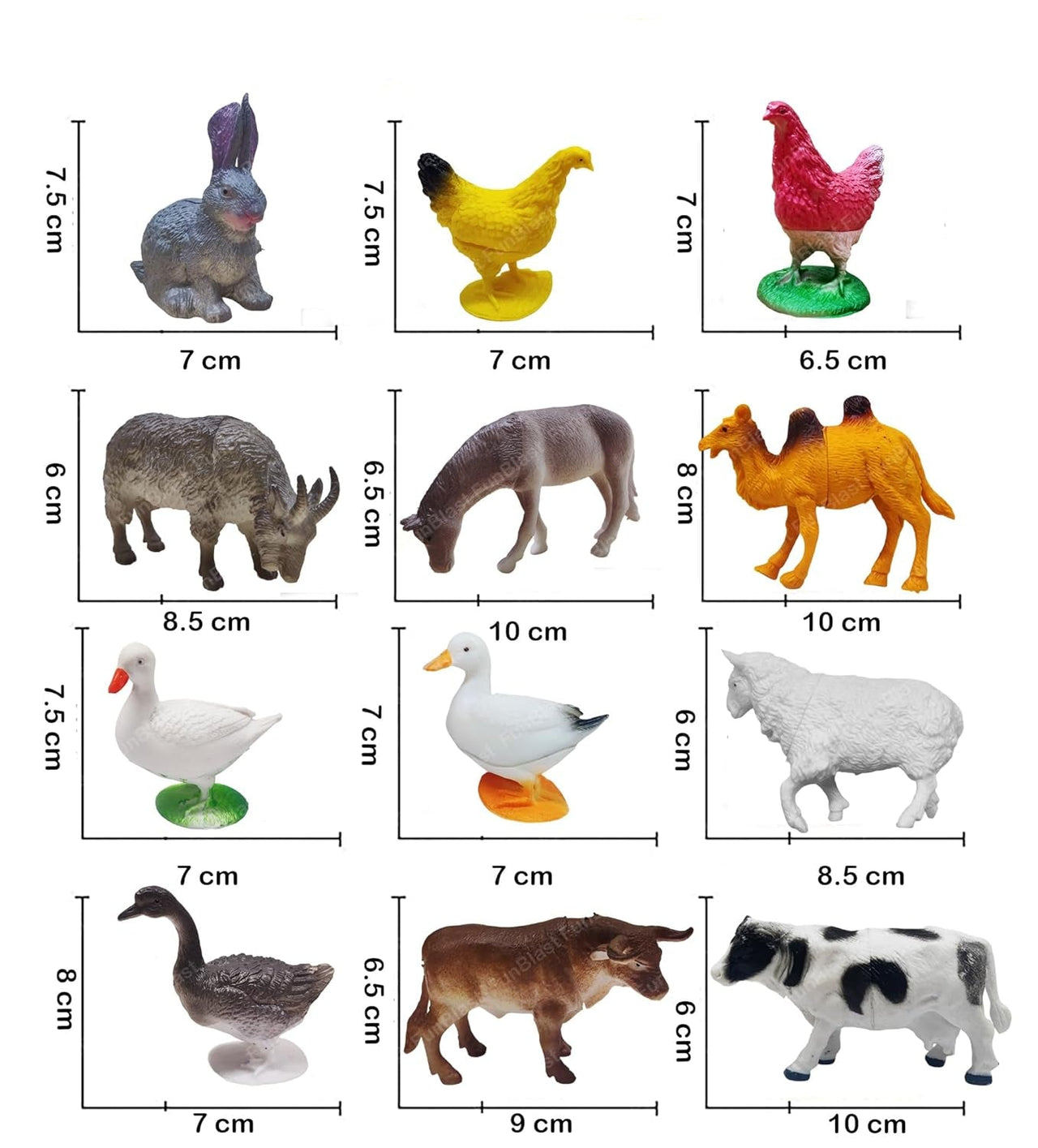 Toystar Farm Animals | Get to know farm animals - Educational animal figures play set for children - Leer boerderijdieren ...