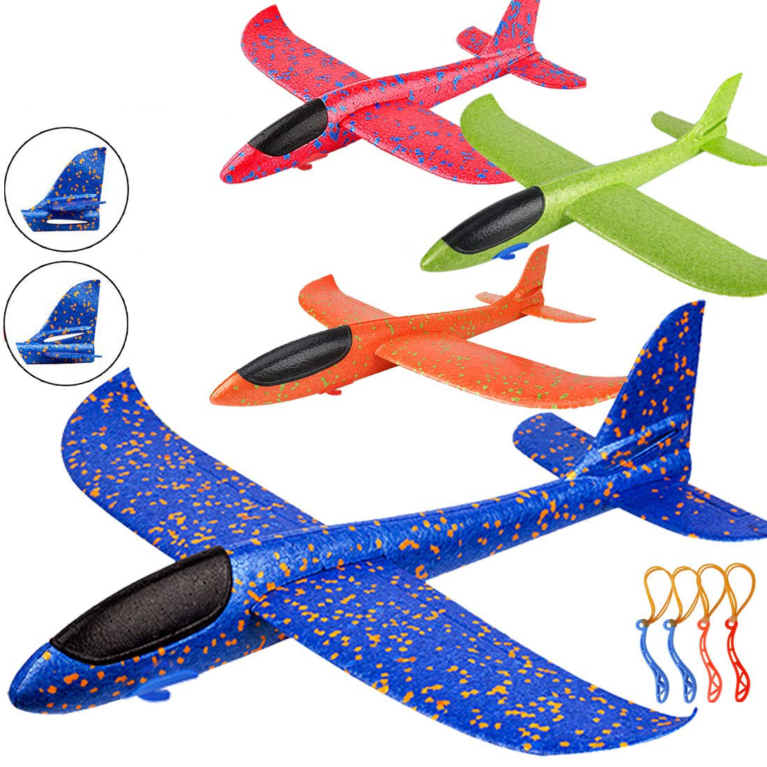 Toystar SkyGlide | Gliding fun for young and old - foam rubber throwing planes - Zweefplezier voor jong en oud - schuimrub...
