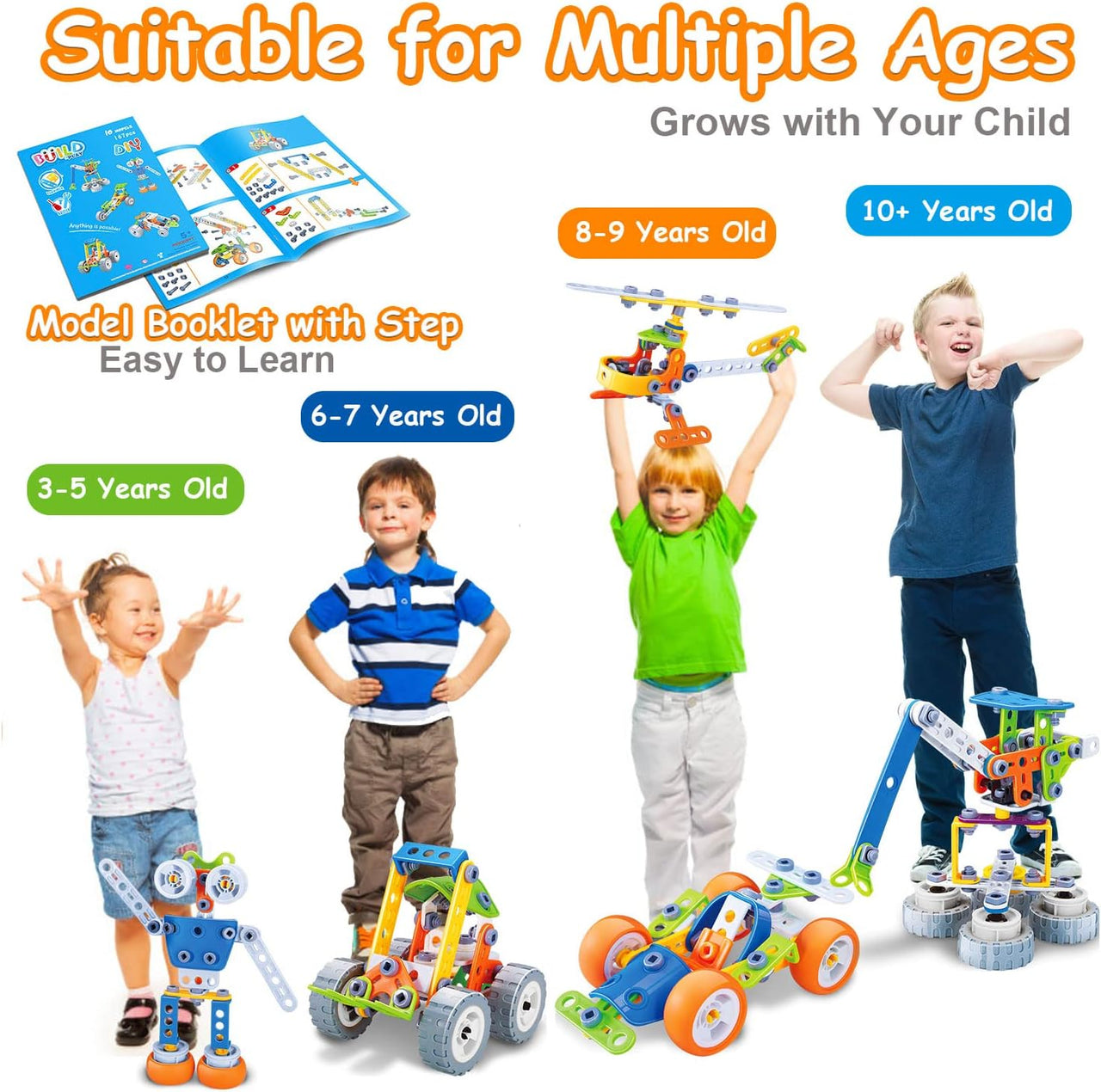 Toystar BouwBlokX | Stimulate Creativity and Learning Fun - Educational Building Set for Children from 4 years - Creatieve...