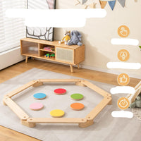 Thumbnail for Ecotoys Step & Balance | Avontuurlijk speelplezier - Montessori evenwichtsbalken en stapstenen voor binnen en buiten!