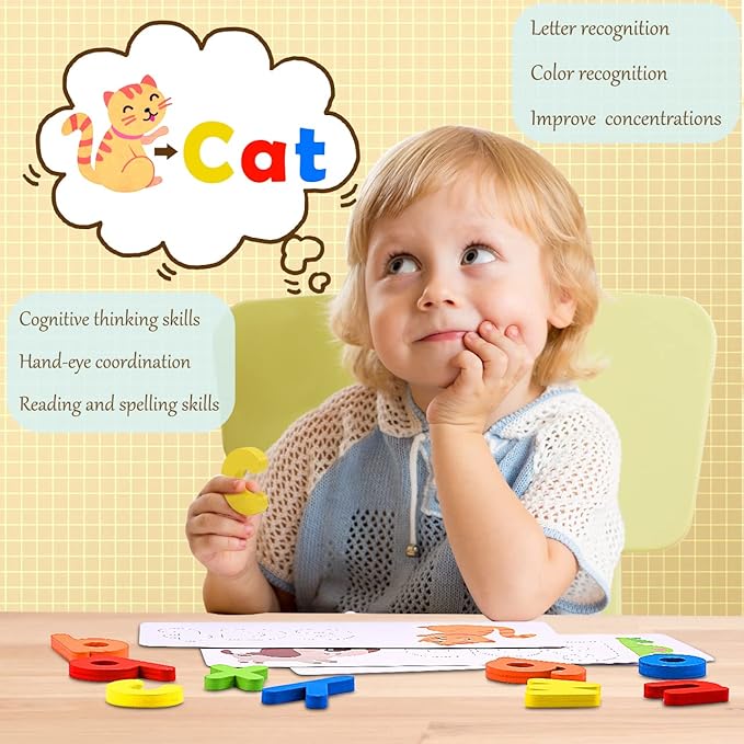 Toystar SpellFun | Learning to read through play – Montessori spelling puzzle - Spelenderwijs leren lezen – Montessori spe...
