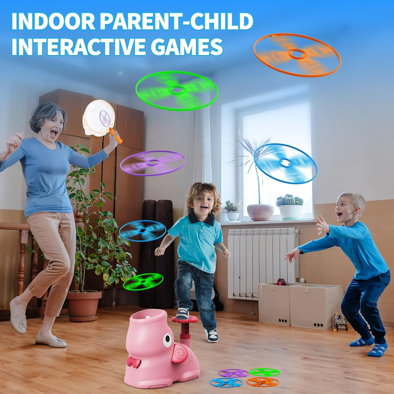 Toystar AirZoom Launcher | Take playing fun to new heights - Flying Saucer Playset - Breng speelplezier naar nieuwe hoogte...