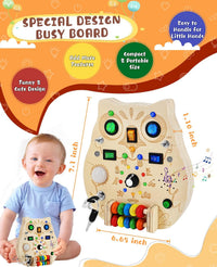 Thumbnail for Toystar Owl Bright Board | Learn through play - Educational Wooden Game Board - Leer spelenderwijs - Educatief Houten Spee...