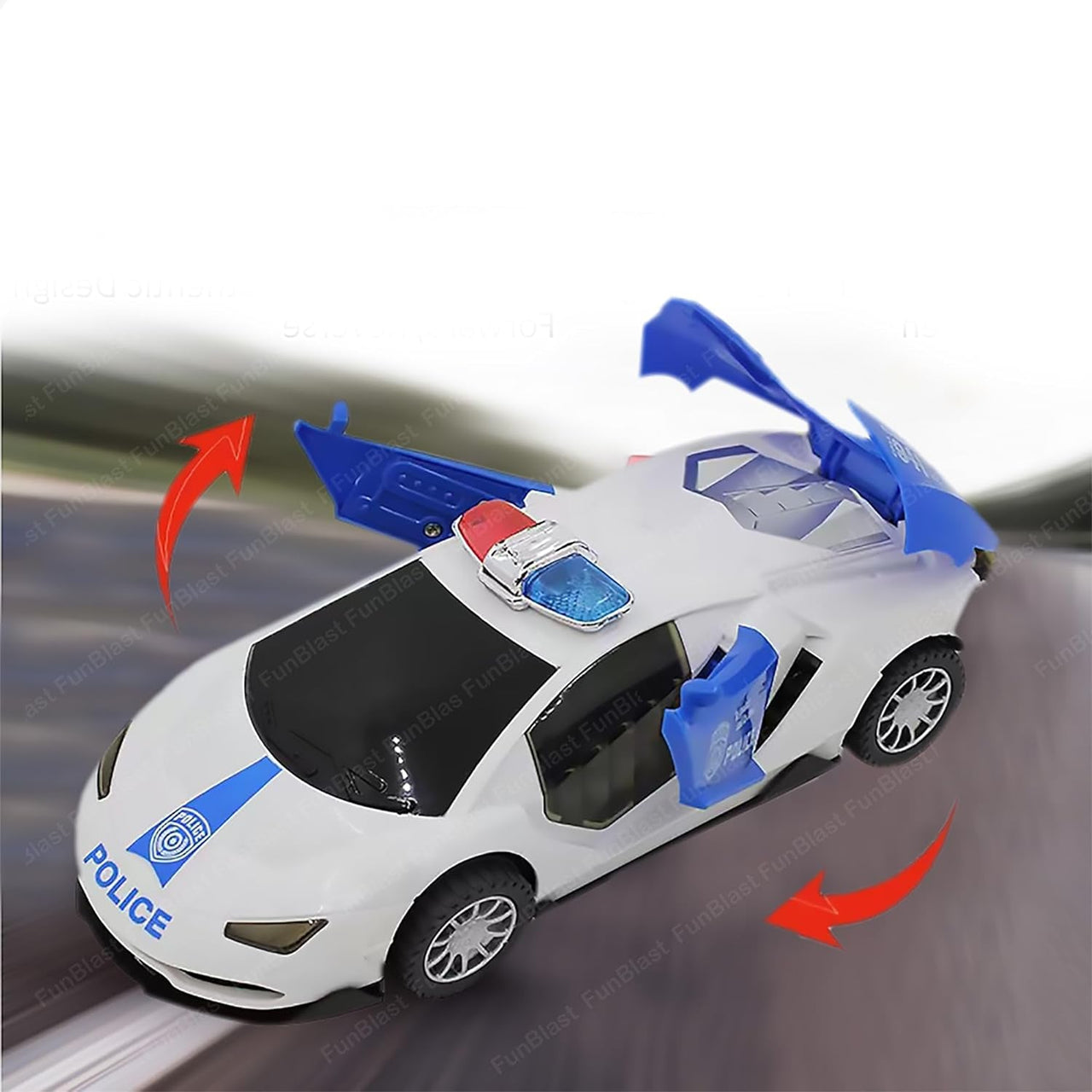 Toystar SpeedPatrol | Exciting fun - Electric police car with 360° rotation, light and sound (9)