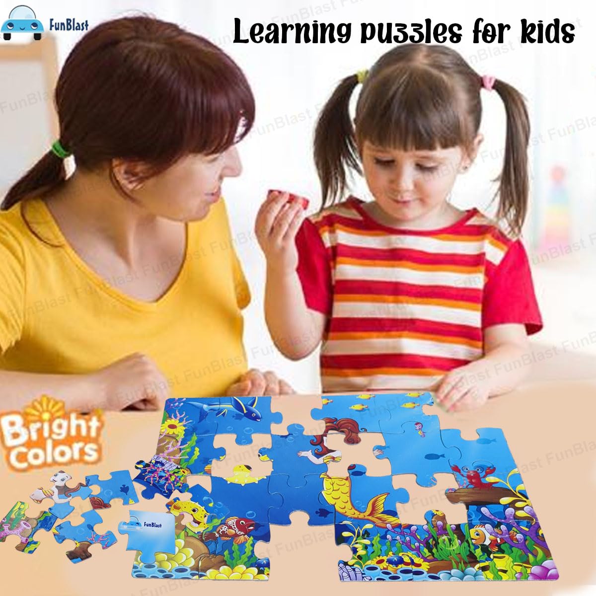 Toystar AquaPuzzle | Enchanting underwater adventures - Wooden mermaid puzzle for children - Betoverende onderwateravontur...