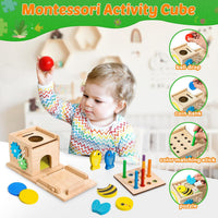 Thumbnail for Toystar EcoToys EduPlay Box | Encourage learning and discovery - Montessori Wooden Playset - Stimuleer leren en ontdekken ...